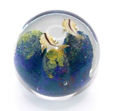 Vintage Glass Paperweight 