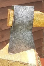 Vintage ELWELL  1  1/2lb Head Hatchet Axe Small Log Splitter Kindling Log Burner