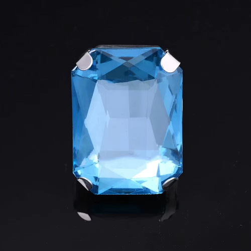 Luxury red square crystal - red,