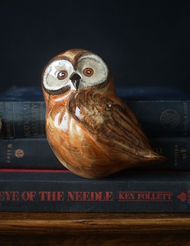 Babbacombe pottery owl wall - pottery,