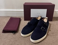 John Lobb Holme Navy Suede