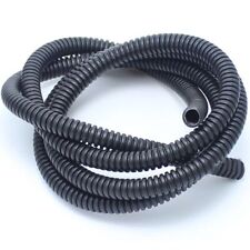 1x Universal 20M Black Split Loom Wire Flexible Tubing Conduit Hose Connectors