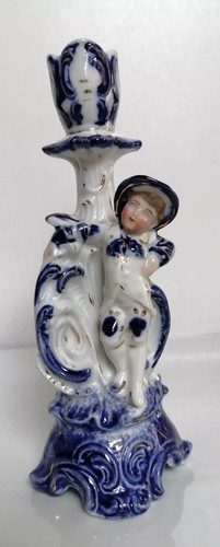 Vintage blue white gold - blue,, white,