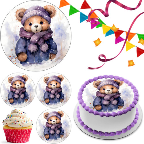 Teddy bear cake topper - cake, party