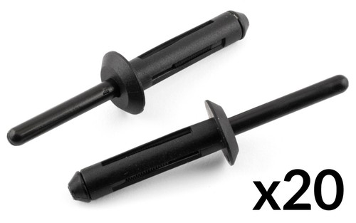 20x panel clip - 20x, black