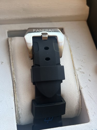 22mm black officine - 22mm, rubber