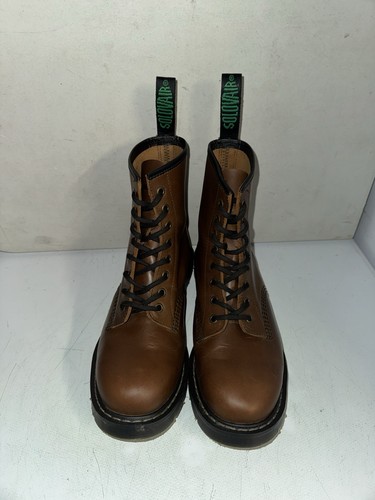 Solovair brown leather crazy - leather,