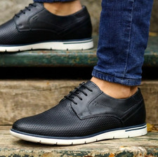 Mens casual shoes - shoes, leather