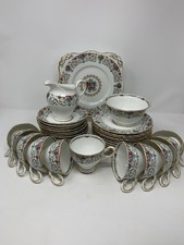 Vintage Tuscan Bone China Orleans Tea Set 39 Pcs [b.DQ]