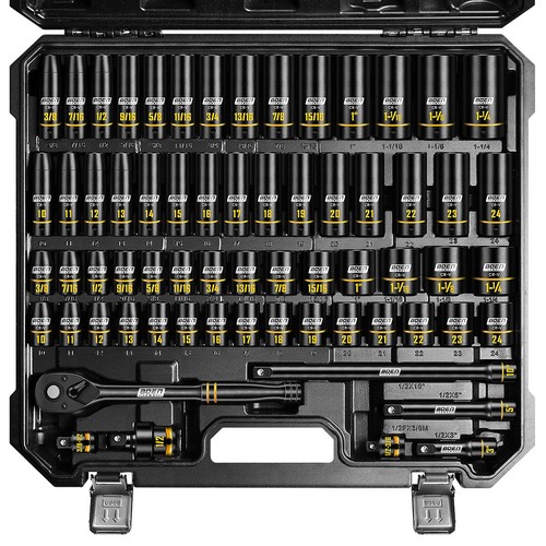 Drive impact socket set - 1/2",