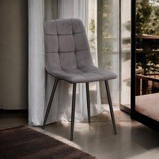 Modern Grey Upholstered Dining