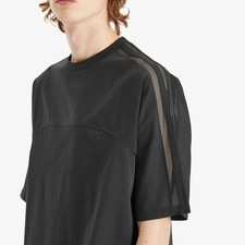 Y3 Yohji Yamamoto Adidas 3 Stripe Mesh T Shirt Size Large Black Y-3 Tshirt