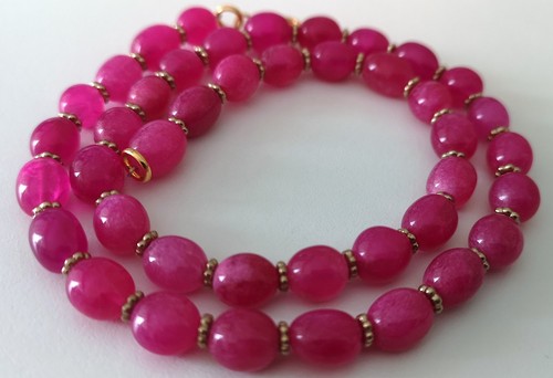 Lovely natural ruby necklace - natural,