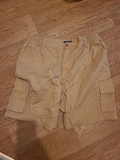 Mens Cotton Traders Size 40" Sand Elasticated Chino Shorts