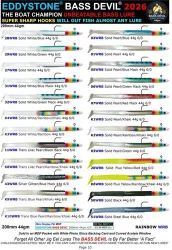 Bass devil 200mm 44gm - 44gm, rainbow