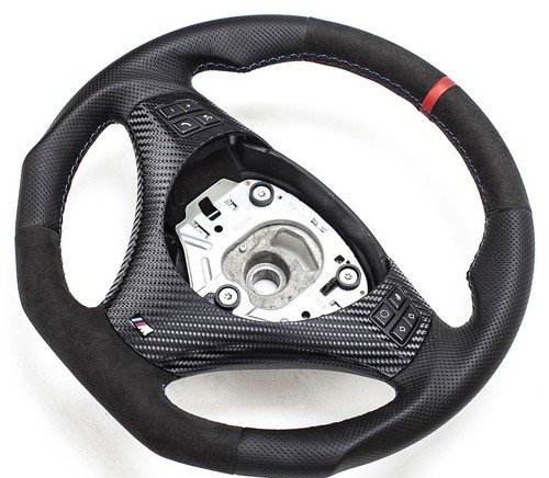 Flat alcantara steering wheel - steering,