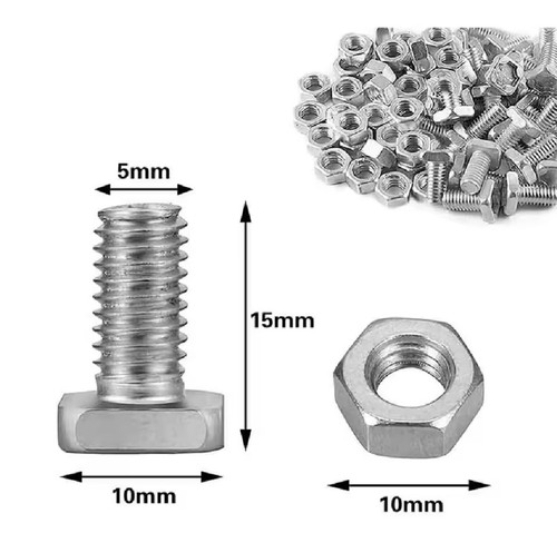 Greenhouse bolts and nuts - and,