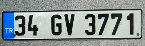 Turkey license plate expired - turkey,