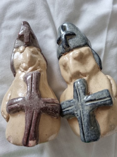 Unusual pair pottery - unusual,