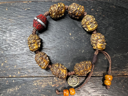 Tibetan yak bone - bone, mahakala