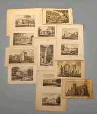 10 Antique Engravings Of