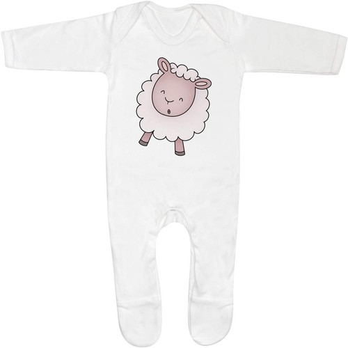 Dancing lamb baby romper - lamb',