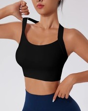 Black Sports Bra NEW Size