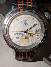 Vostok Komandirski Peace March 1991 Mens Wristwatch