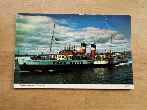 Postcard paddle steamer - postcard,