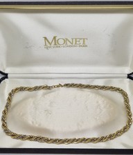 Vintage Signed Monet Gold And