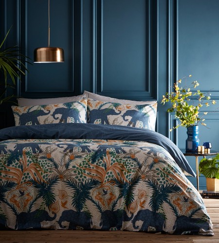 Savannah elephant jungle teal - savannah,