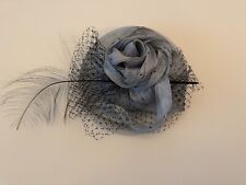 Large Saucer Disc Feather Wedding Fascinator Headband Aliceband Ladies Day Ascot