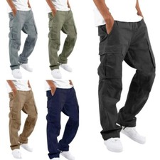 New Mens Elasticated Cargo