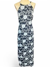 Vintage Dress  90s Black Cream