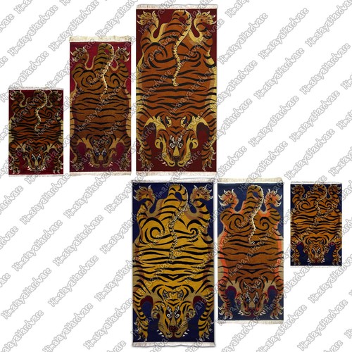 Tibetan tiger rug carpet - tibetan, rug/carpet