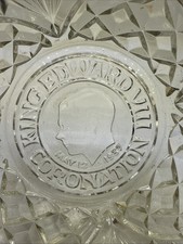King Edward Vlll 1937 Coronation Cut Glass Bowl