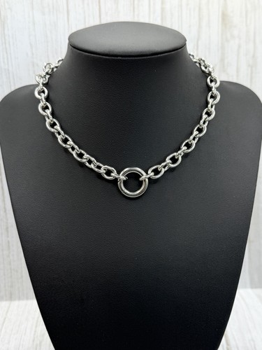 Silver stainless steel men - silver,