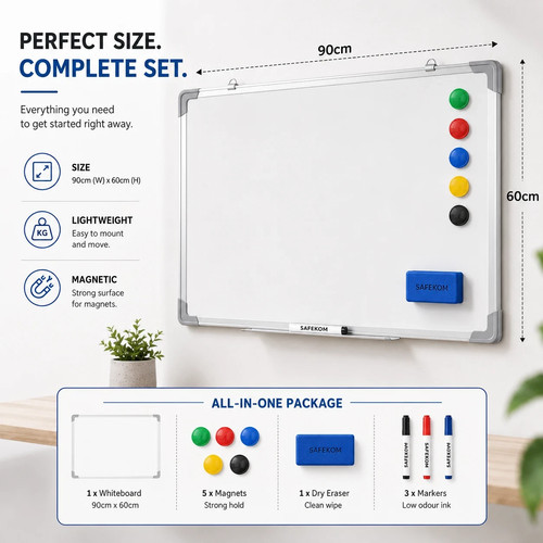 Magnetic whiteboard notice - magnetic,