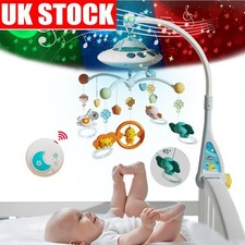 Baby Musical Crib Bed Bell Cot