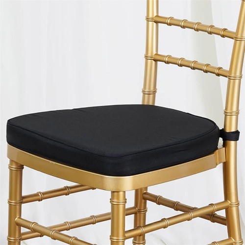 Black polyester cushion - polyester, for