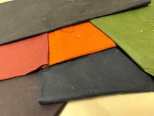 WAXED cotton fabric REMNANTS