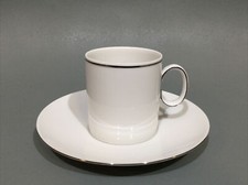 Thomas China Germany Medallion Thin Silver Band Cup & Saucer