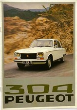 Peugeot 304 saloon and estate brochure 1976