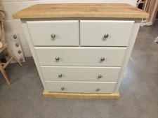 SOMERSET PAINTED 3+2 CHEST HAND MADE SOLID BESPOKE COLOUR SIZE F&B CLUNCH