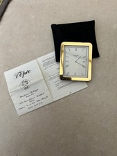 Garrard London Small Clock  L’epee In Black Case  Loft Find  Not Working rare 