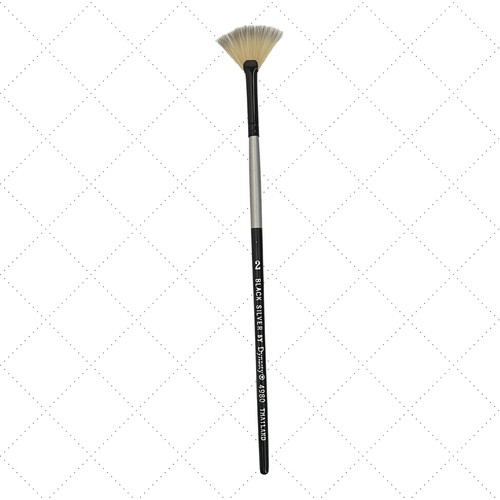 Dynasty black silver fan brush - dynasty,