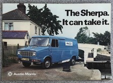 LEYLAND Sherpa Sales Brochure Aug 1975 #3060/A  Van Chassis Cab AUSTIN MORRIS
