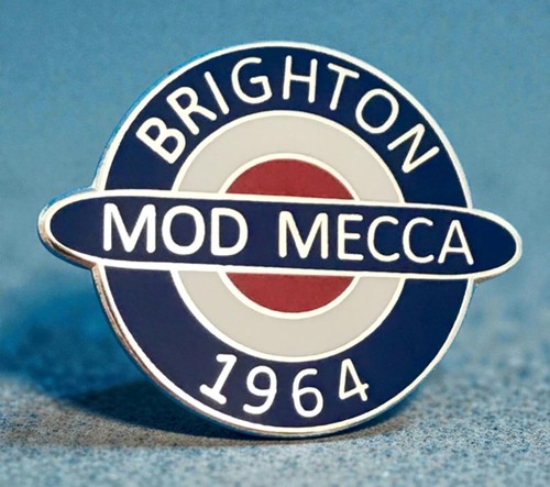 Scooter mod badge brighton - mod,