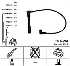 Black Ignition Cable Kit NGK