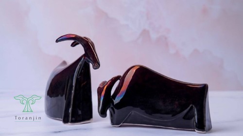 Handmade ceramic goat - handmade,